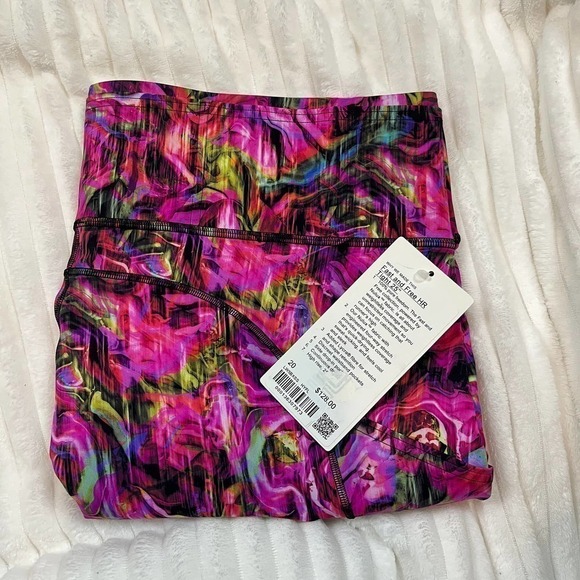 Lululemon Fast and Free High-Rise Hyper Flow Pink Tight 25" - Picture 1 of 4